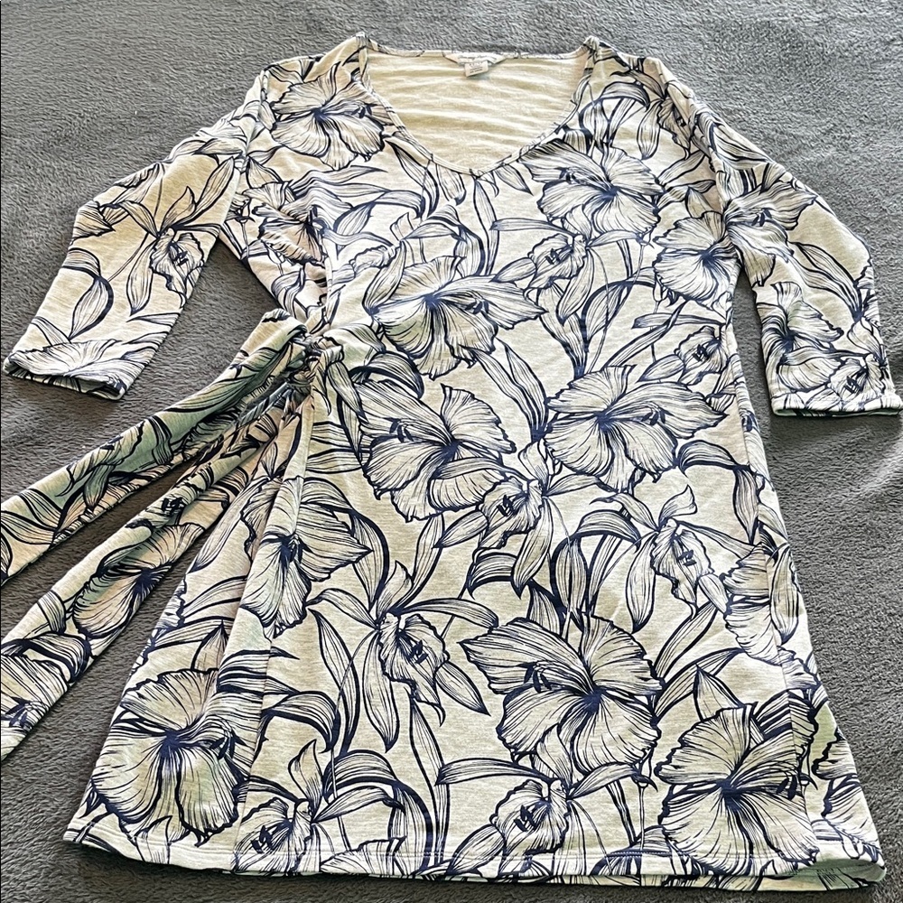 Tommy Bahama floral side tie dress new